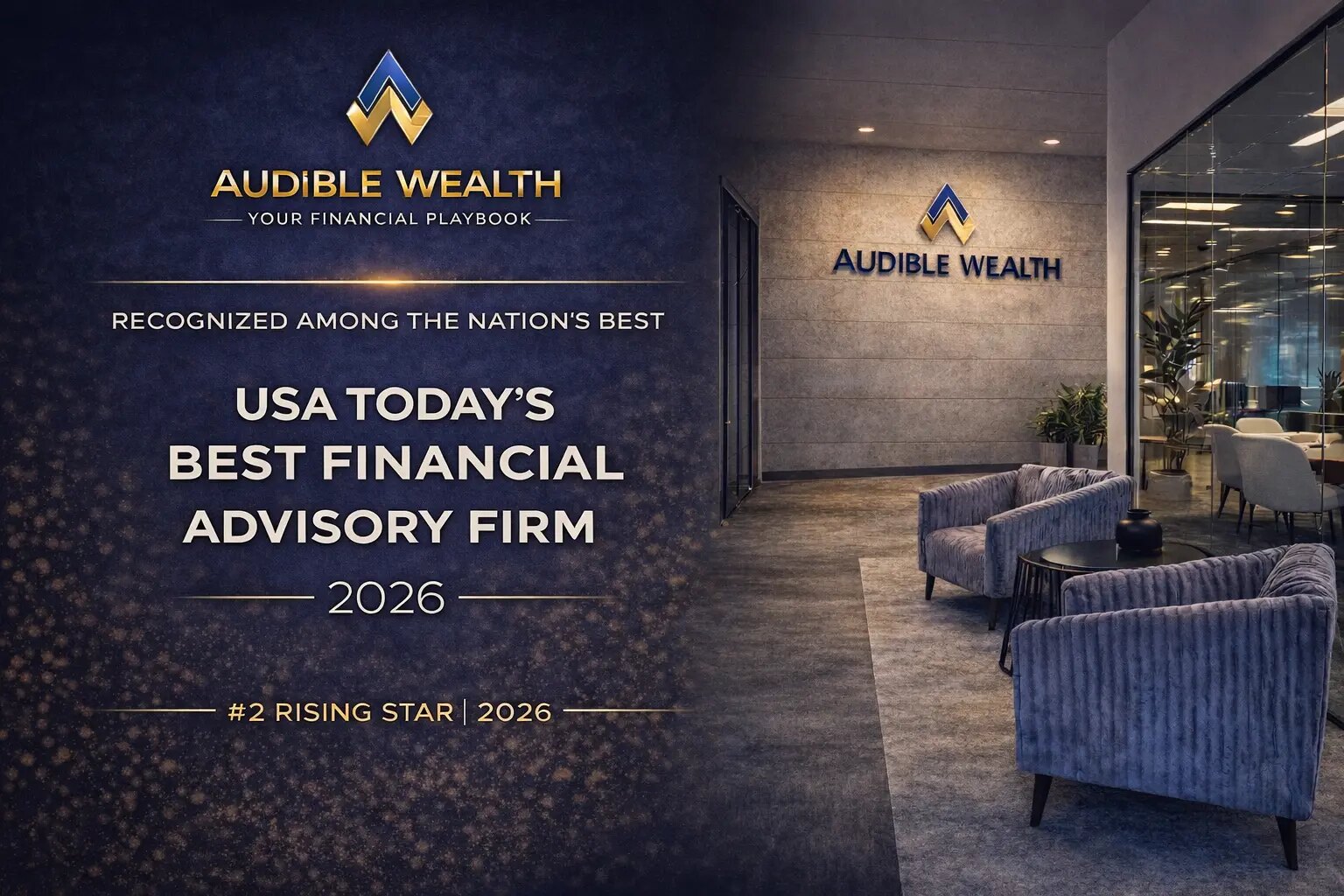 Audible Wealth recognized as USA TODAY's Best Financial Advisory Firm 2026 and #2 Rising Star 2026