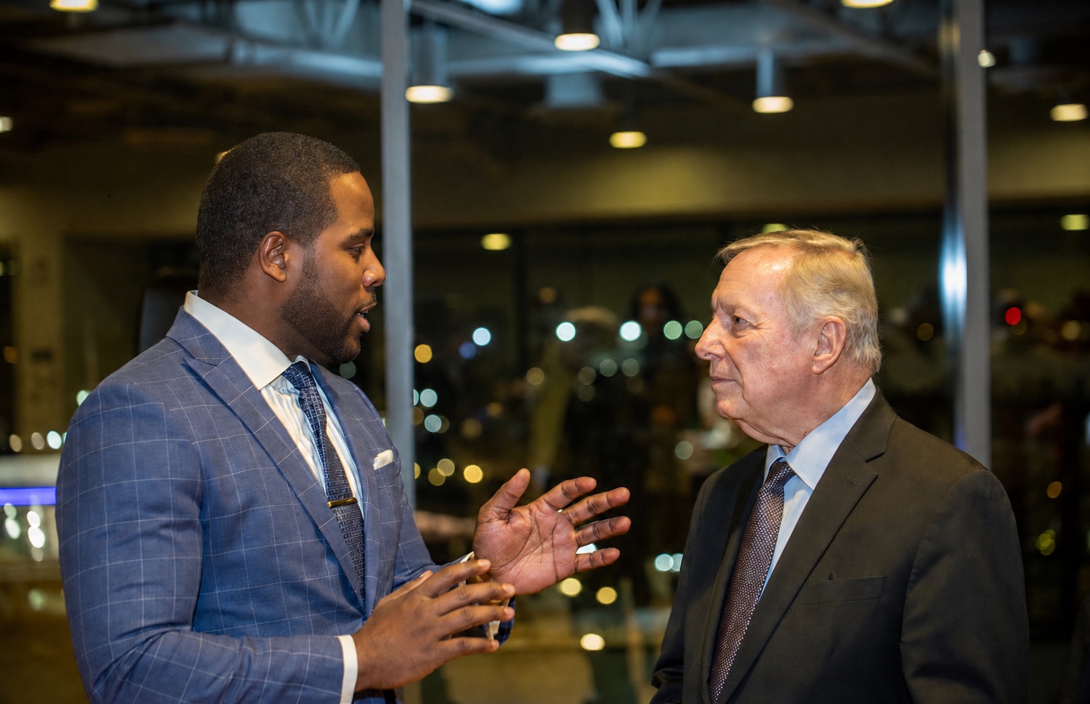 Isiah Williams in a civic conversation about community opportunity